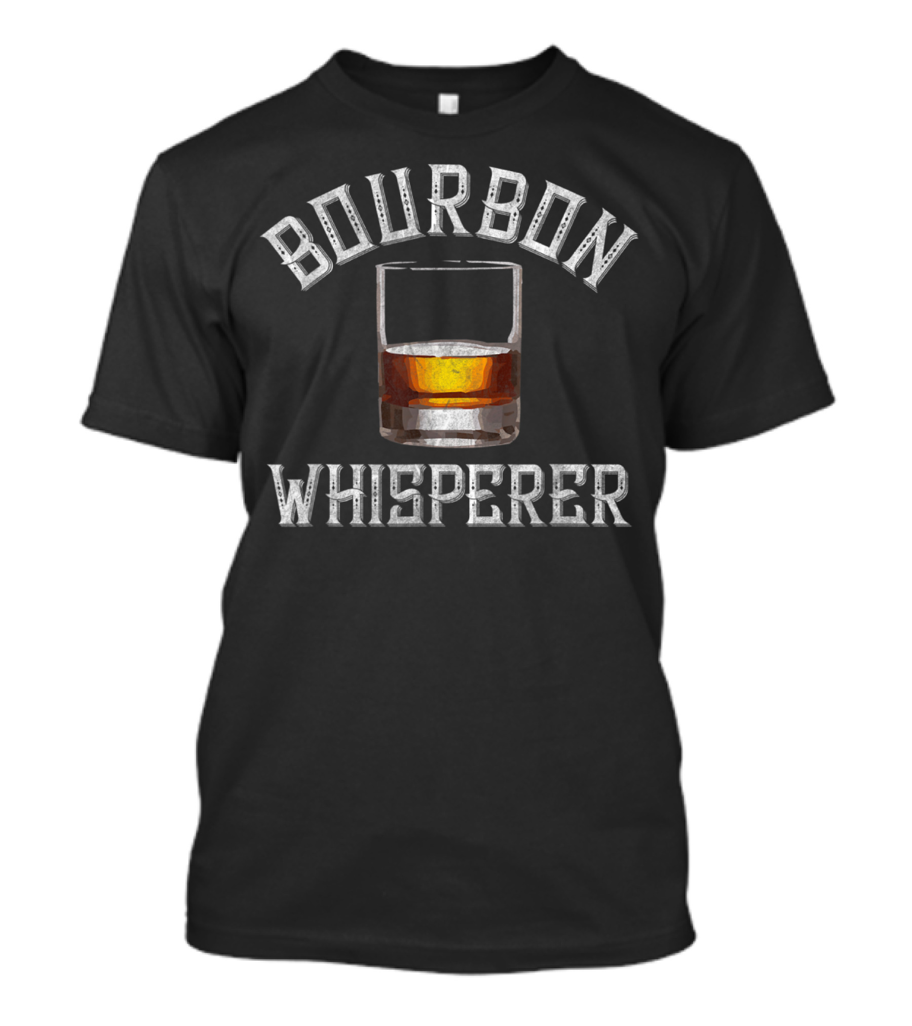 Bourbon Whisperer Whiskey Sayings Drinking Glass T-Shirt