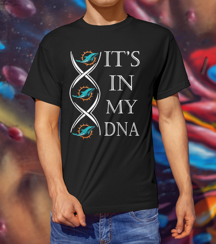 It's In My DNA Miami Dolphins Football Christmas T-Shirt