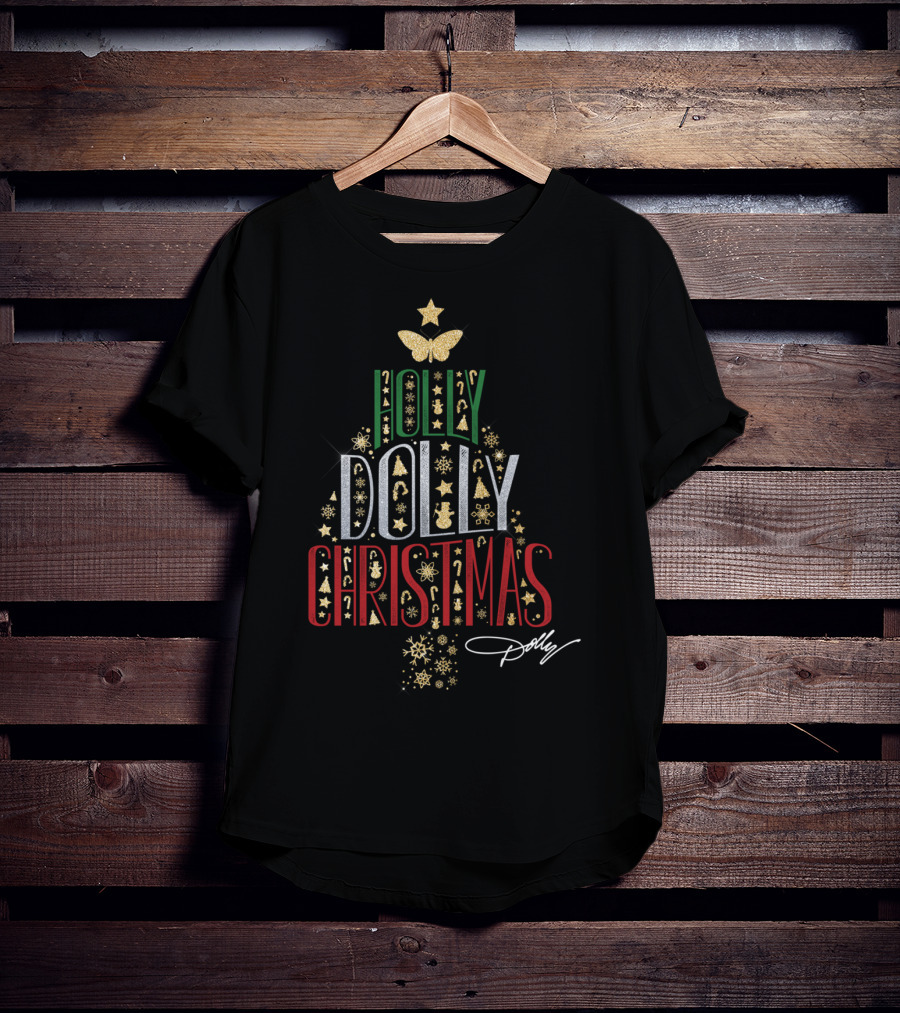 Holly Dolly Christmas Dolly Parton T-Shirt