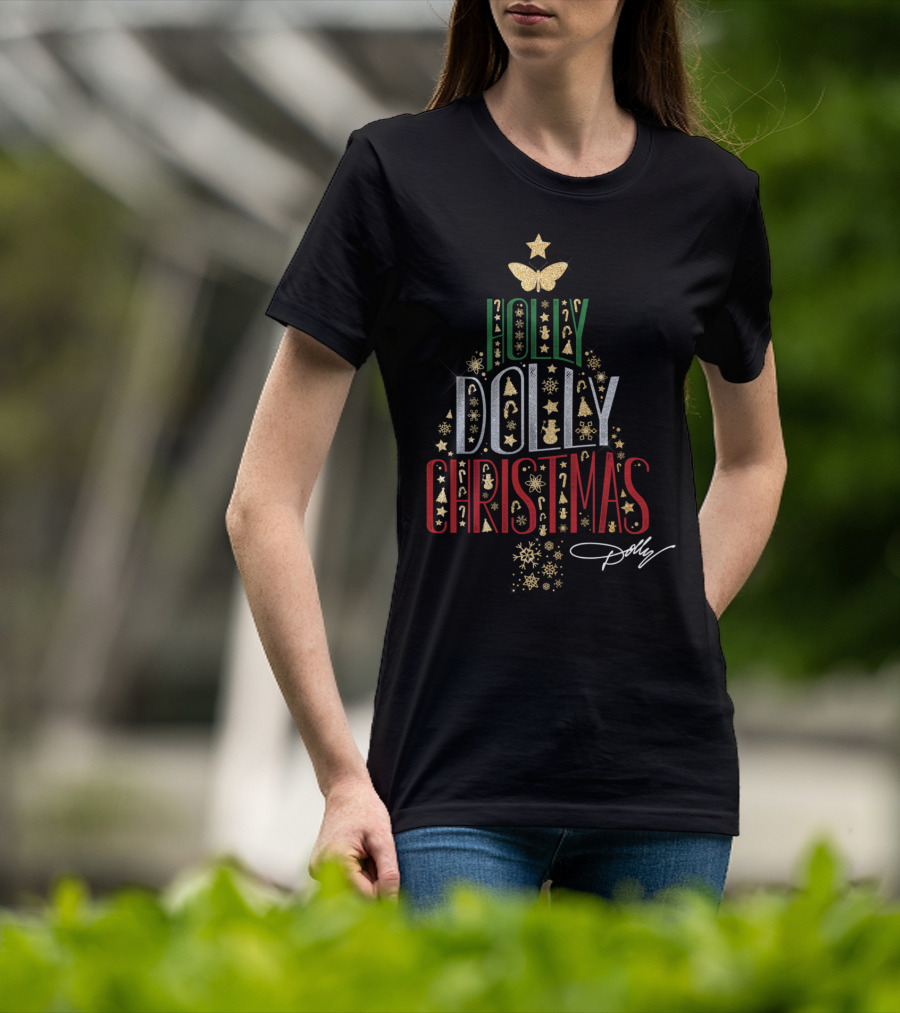 Holly Dolly Christmas Dolly Parton T-Shirt
