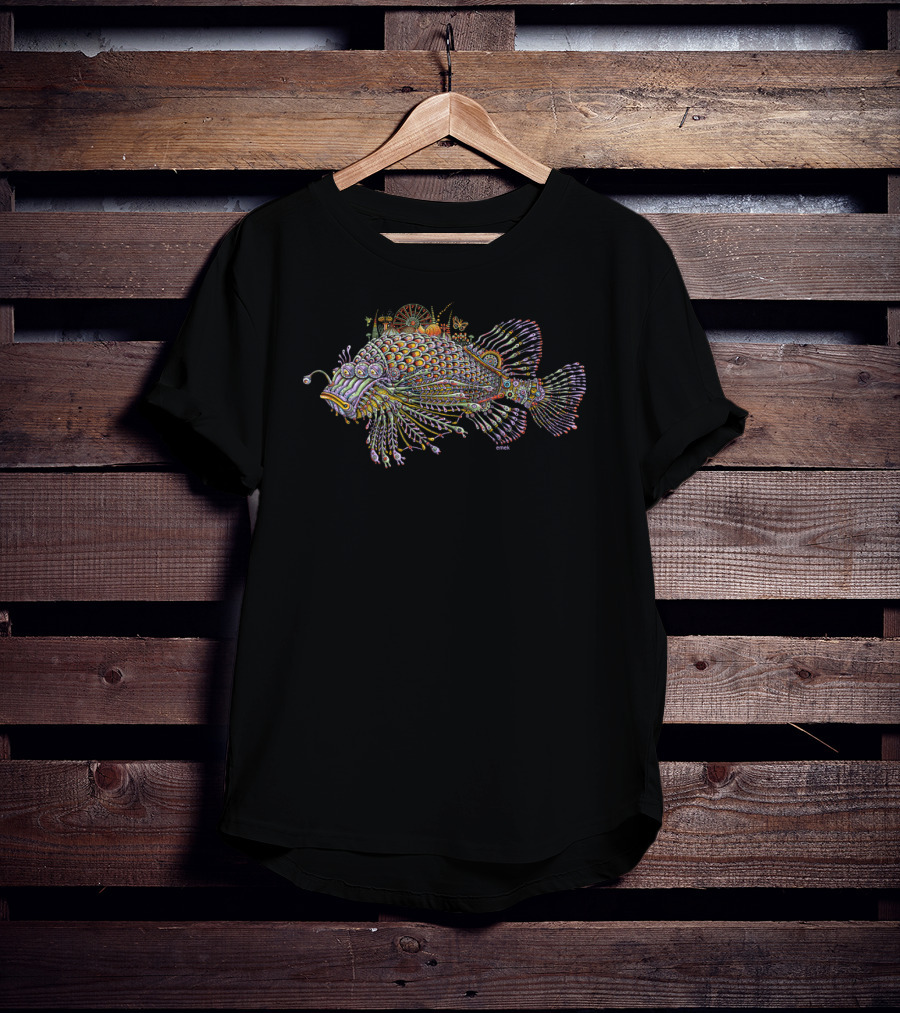 Emek Fish Emek Artman Psychedelic Fish T-Shirt