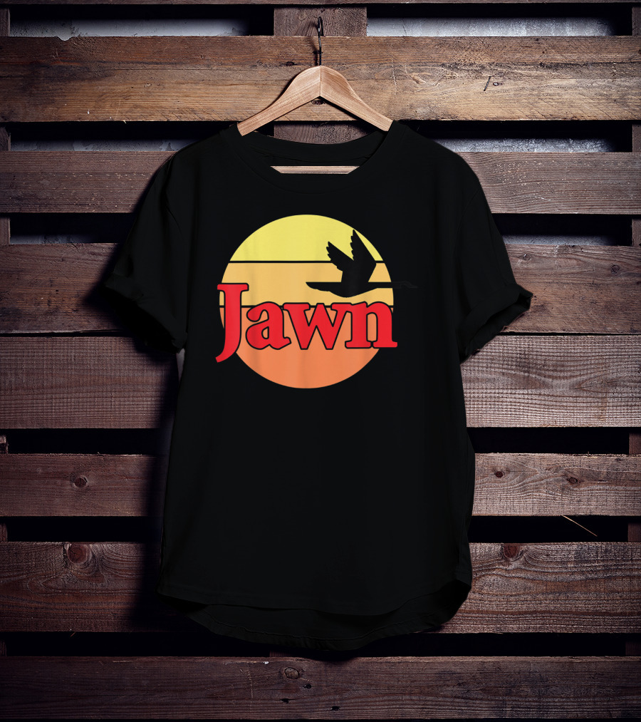 Wawa Jawn Sunset Silhouette Bird T-Shirt