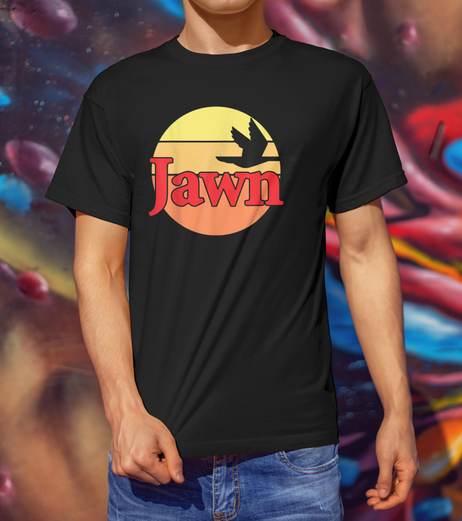 Wawa Jawn Sunset Silhouette Bird T-Shirt