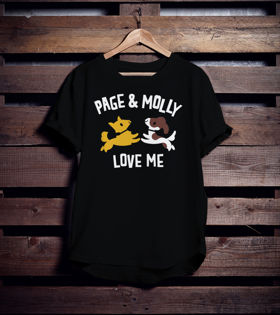 Page And Molly Love Me Kids Dog T-Shirt