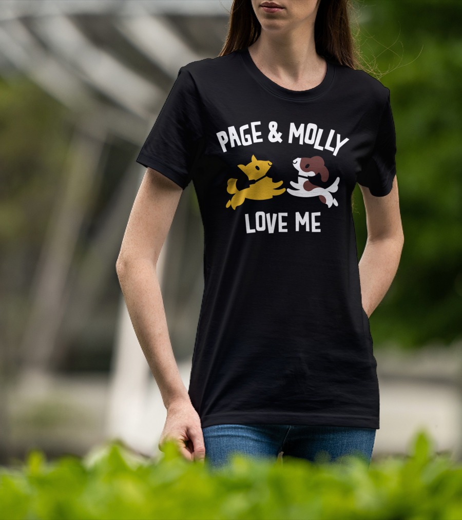 Page And Molly Love Me Kids Dog T-Shirt