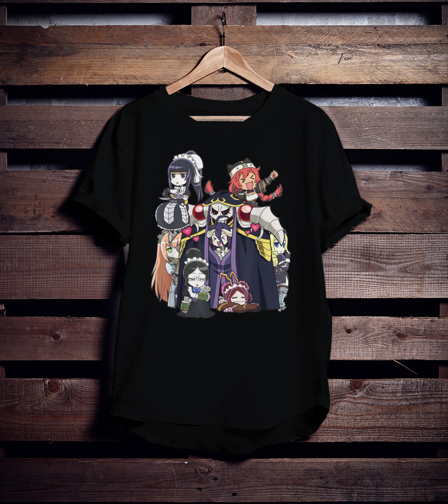 Overlords Anime Chibi Characters Group T-Shirt
