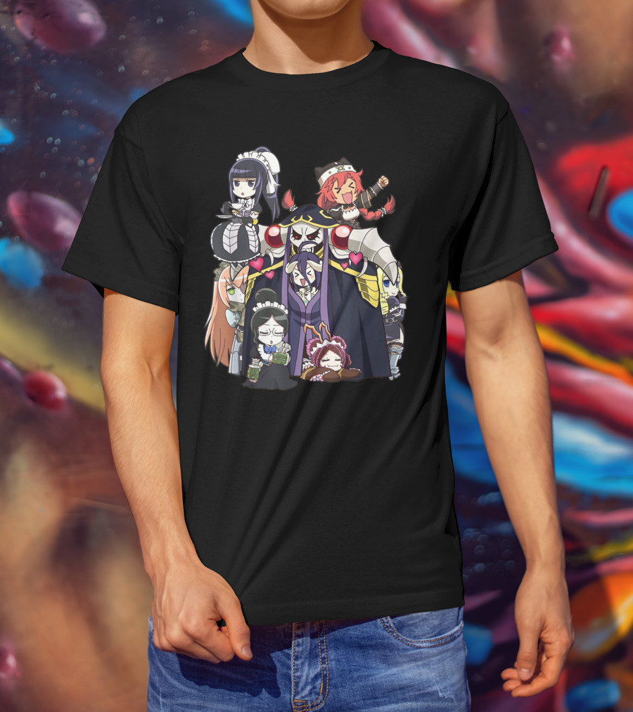 Overlords Anime Chibi Characters Group T-Shirt