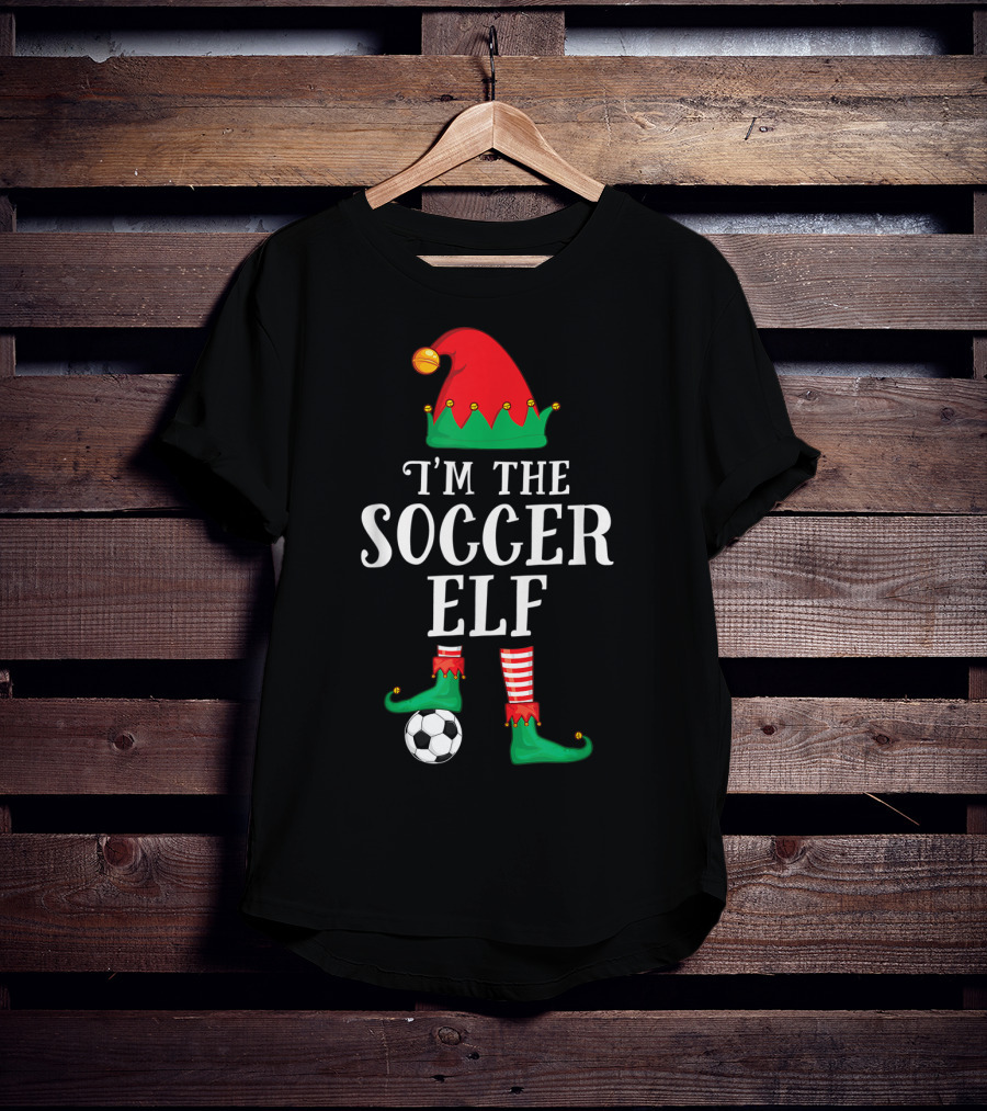 I'm The Soccer Elf Christmas Sport Festive Football T-Shirt