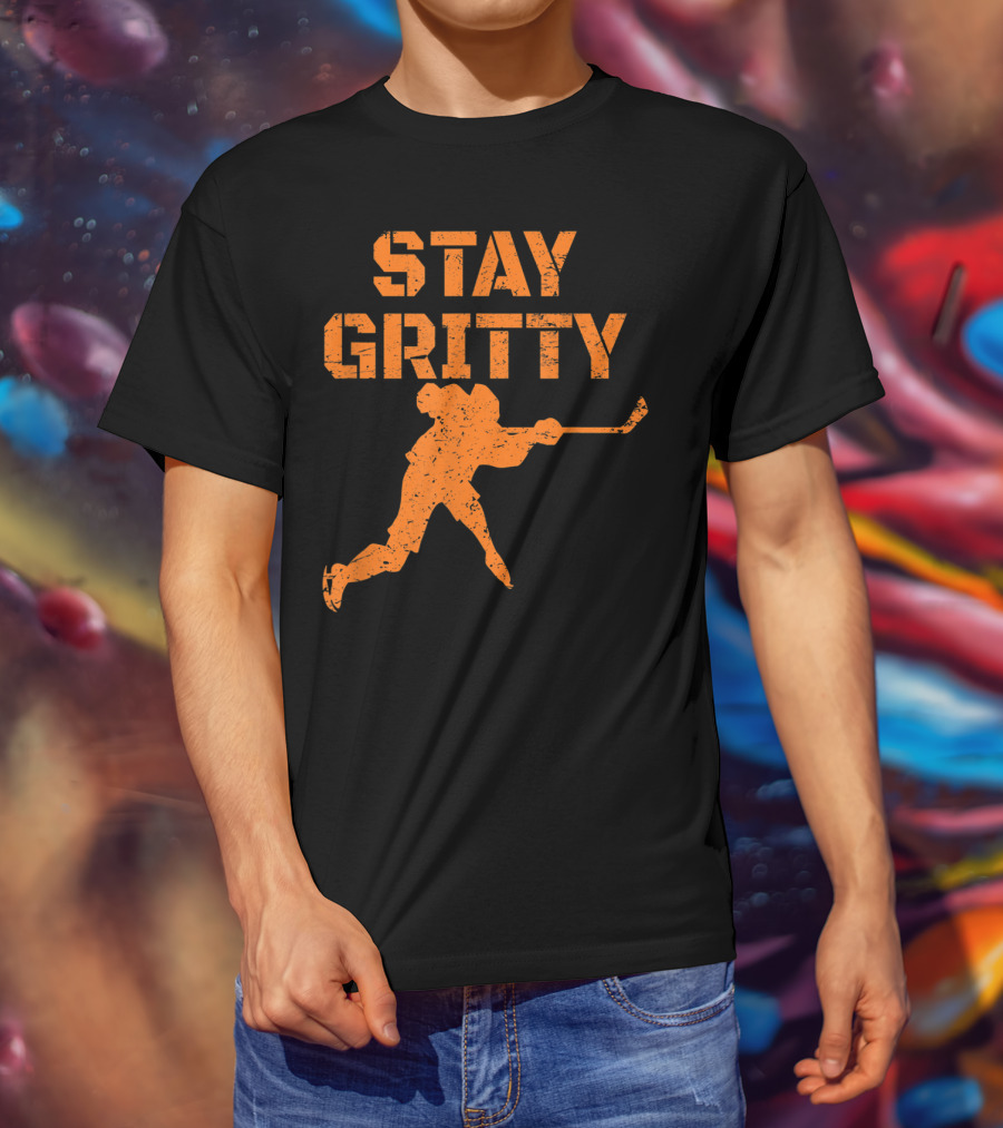 STAY GRITTY Ice Hockey Philly Player T-Shirt