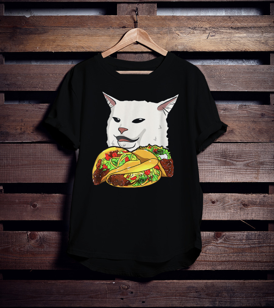 Woman Yelling At A Cat Meme Taco T-Shirt