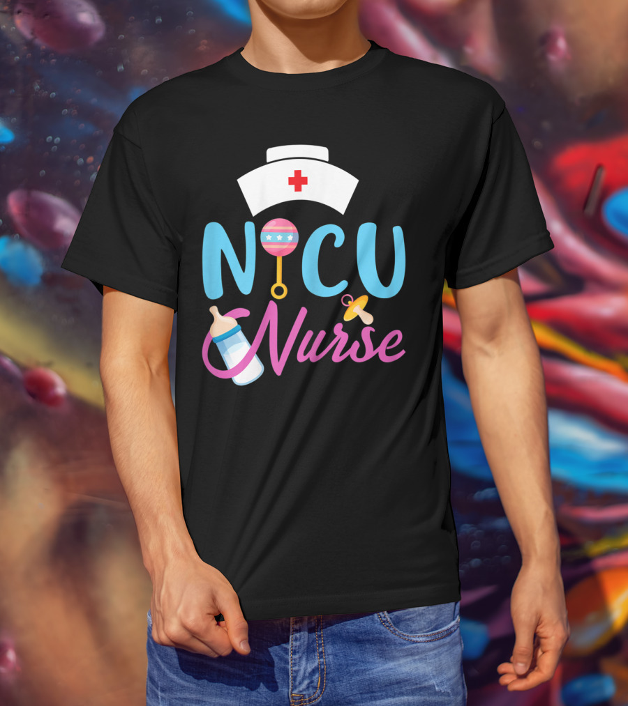 NICU Nurse Newborn Baby Care Essentials T-Shirt