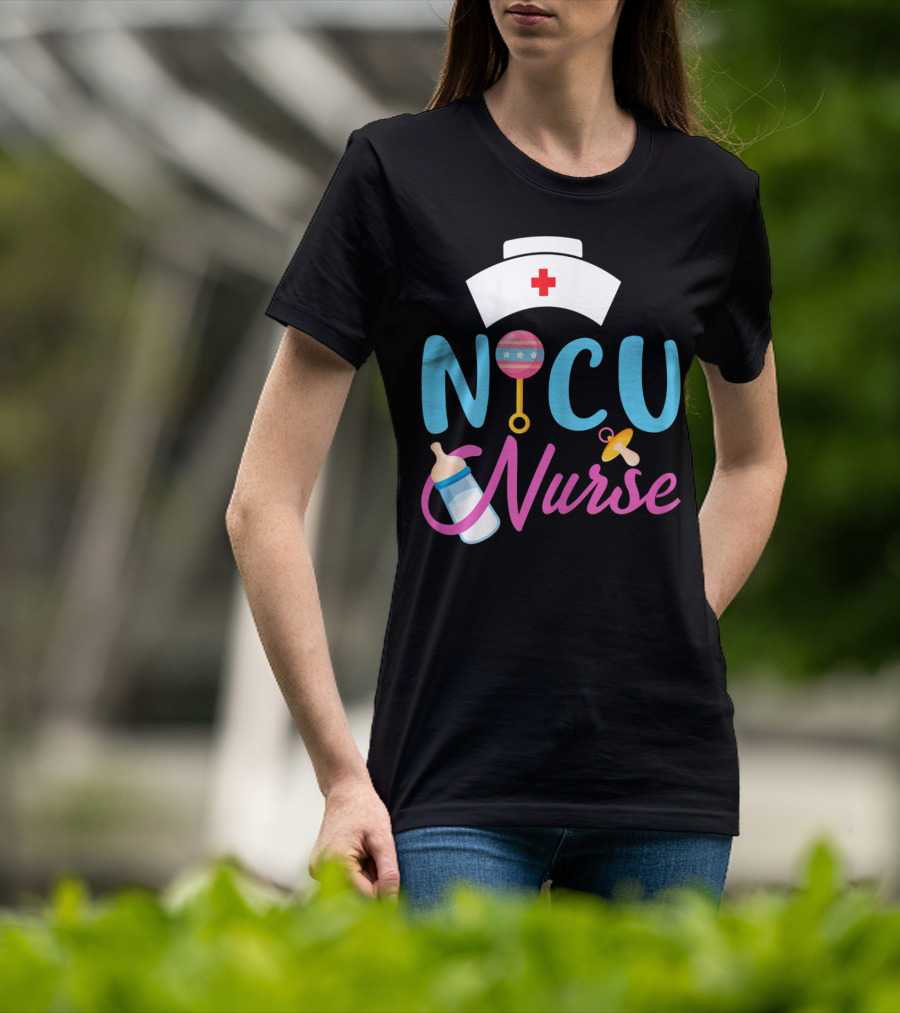 NICU Nurse Newborn Baby Care Essentials T-Shirt