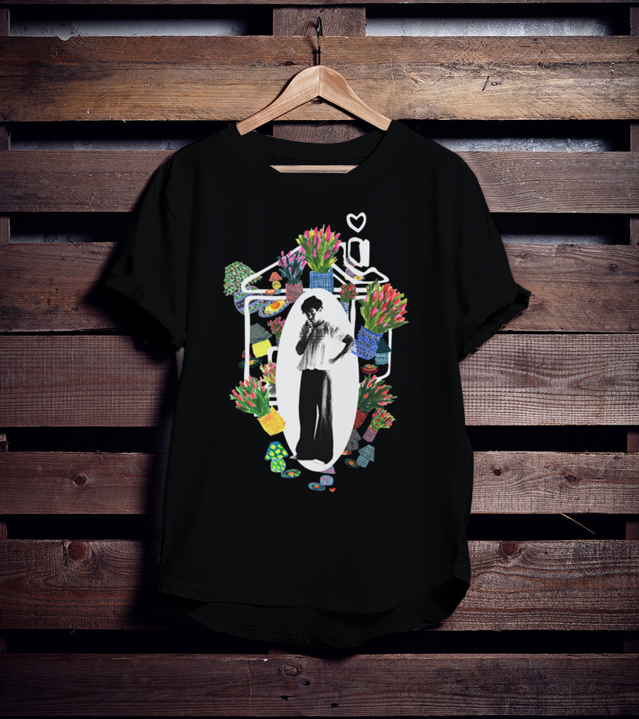 Harry's House Flower Collage Heart Symbol Vintage Photo T-Shirt