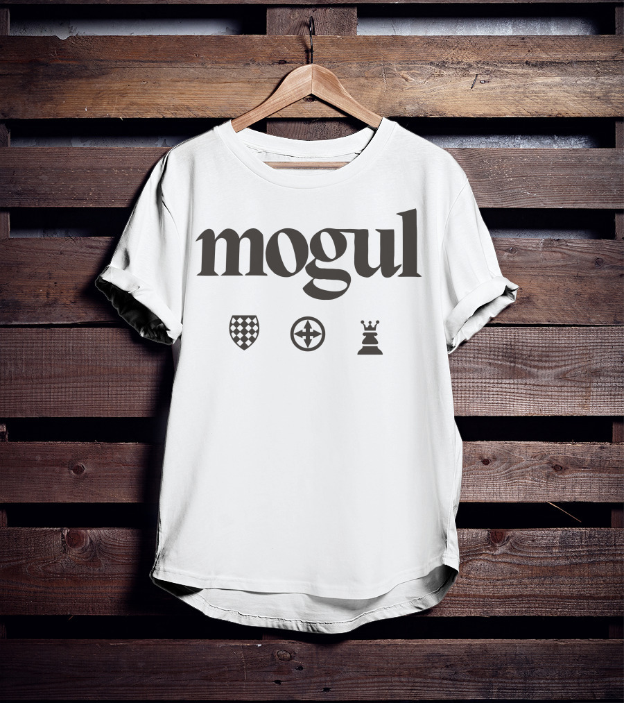Mogul Chess Club Shield Icon Rook T-Shirt