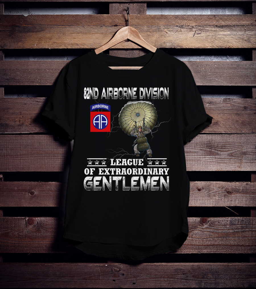 82Nd Airborne Division League Of Extraordinary Gentlemen Paratrooper T-Shirt