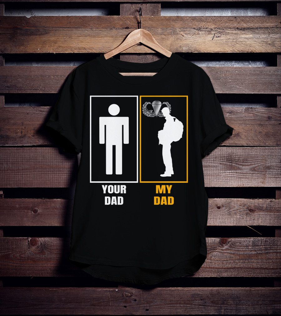 Your Dad My Dad Paratrooper Silhouette T-Shirt