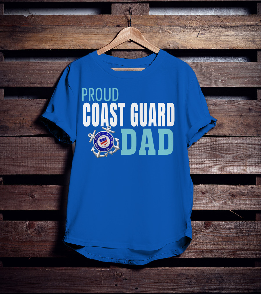 Proud United States Coast Guard Dad 1790 T-Shirt