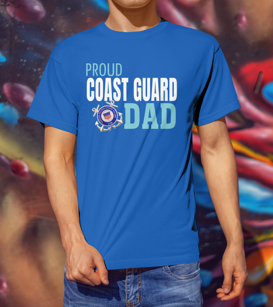 Proud United States Coast Guard Dad 1790 T-Shirt