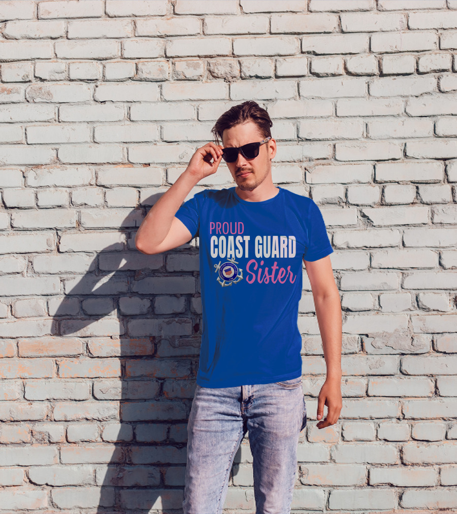 Proud Coast Guard Sister United States Coast Guard 1790 T-Shirt