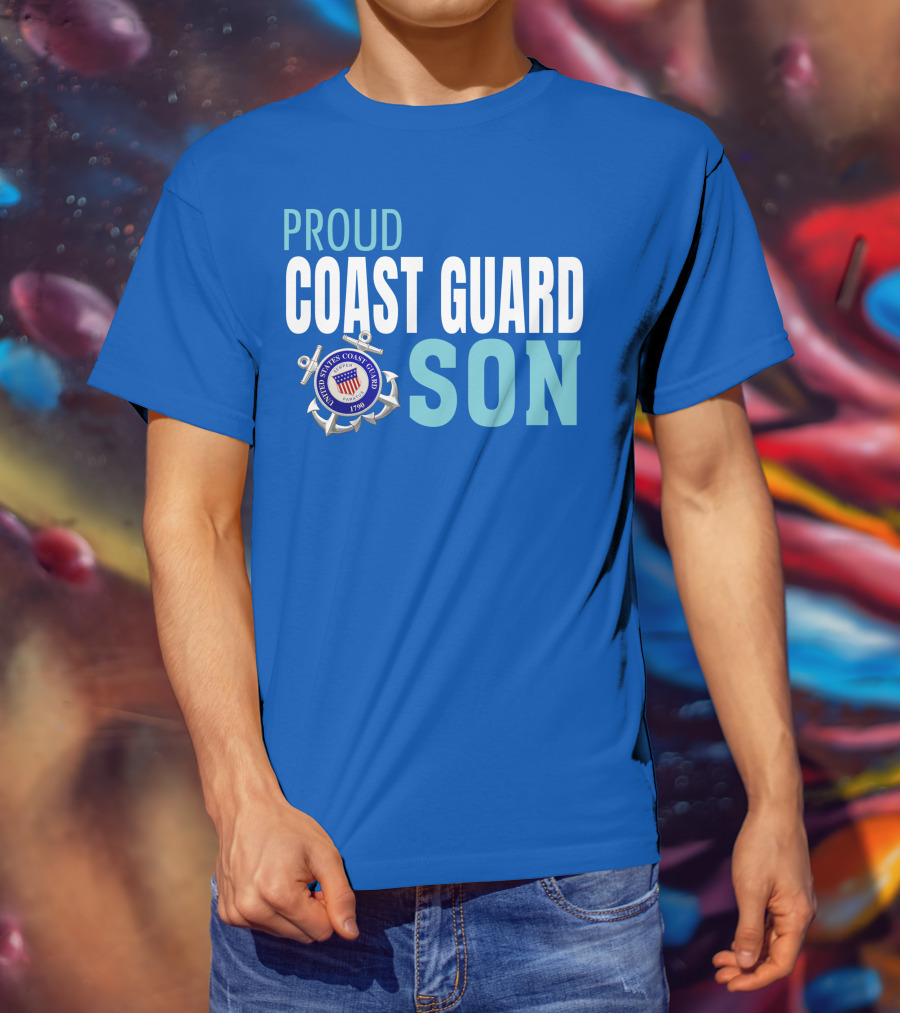 Proud Coast Guard Son United States Coast Guard 1790 T-Shirt