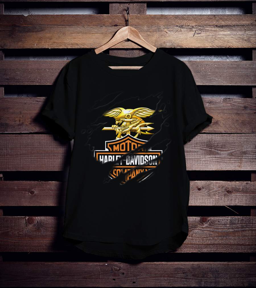 Harley Davidson Motor Company Navy Seal Trident T-Shirt