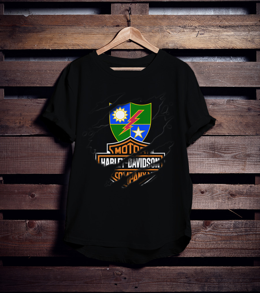 Harley Davidson Shield Sun Lightning Star T-Shirt