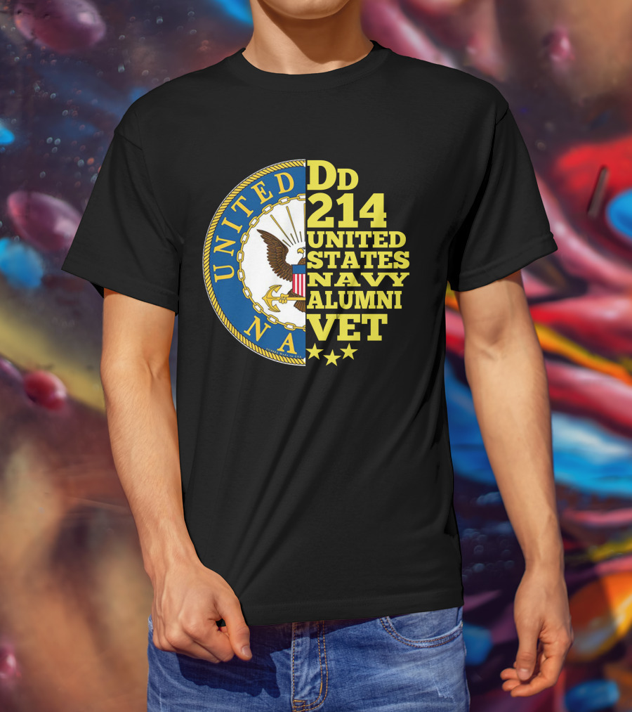 Dd 214 United States Navy Alumni Vet T-Shirt