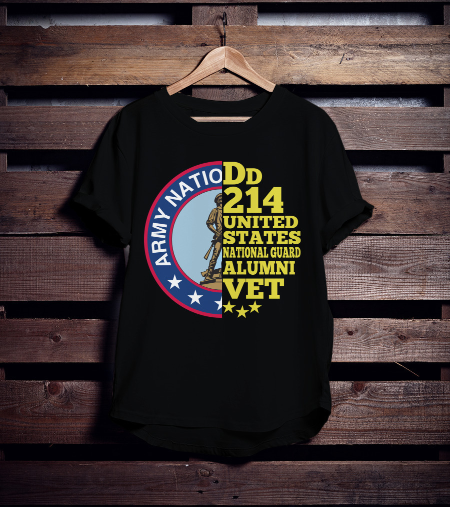 DD 214 United States Army National Guard Alumni Vet T-Shirt