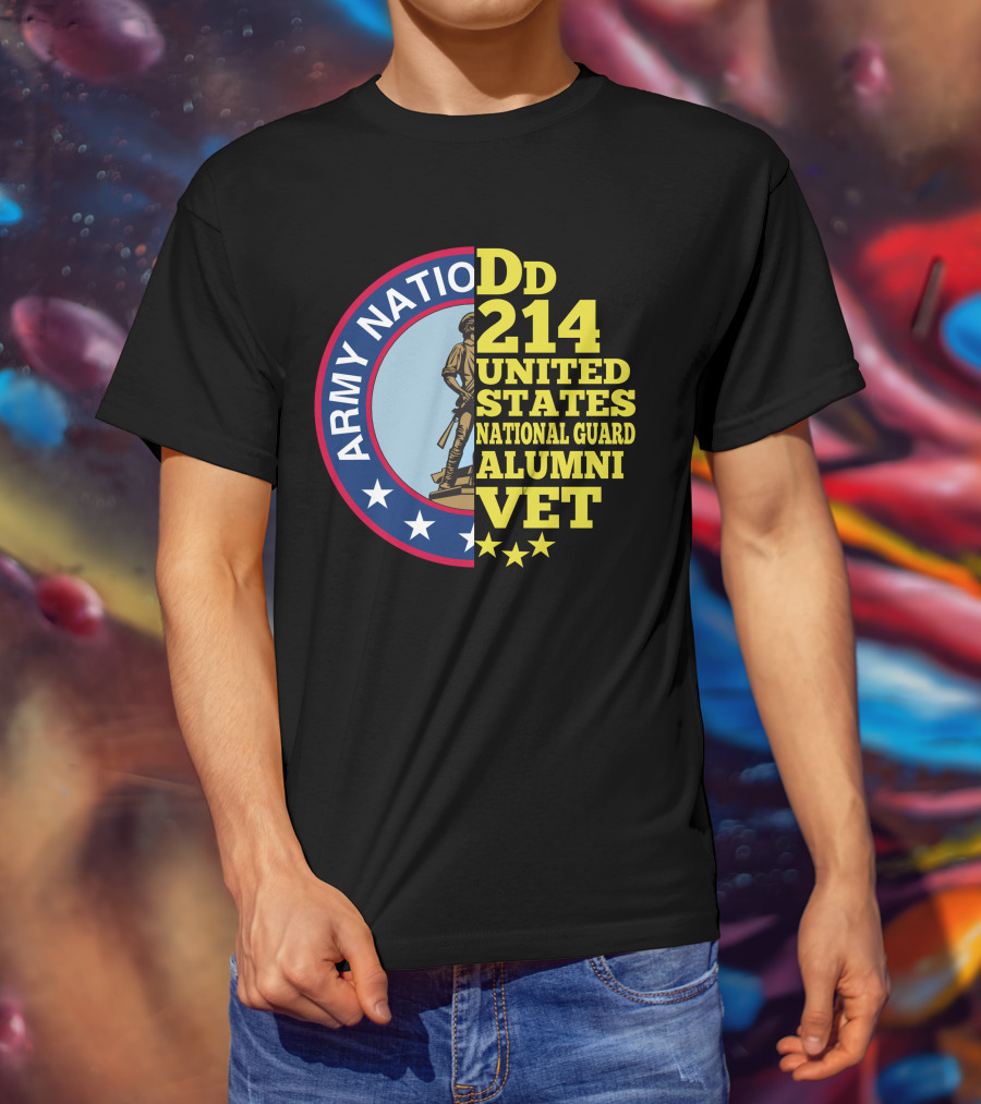 DD 214 United States Army National Guard Alumni Vet T-Shirt