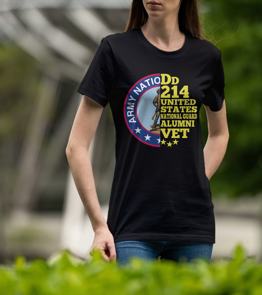 DD 214 United States Army National Guard Alumni Vet T-Shirt