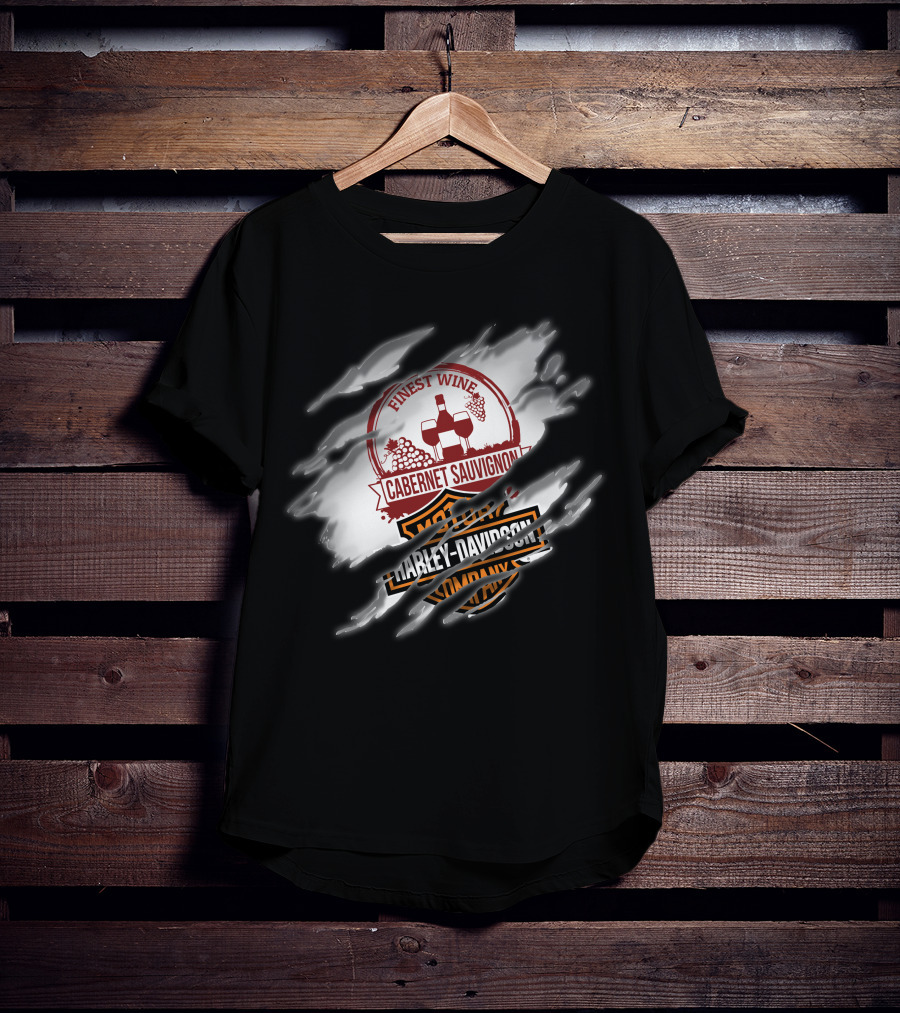 Finest Wine Cabernet Sauvignon Harley Davidson T-Shirt