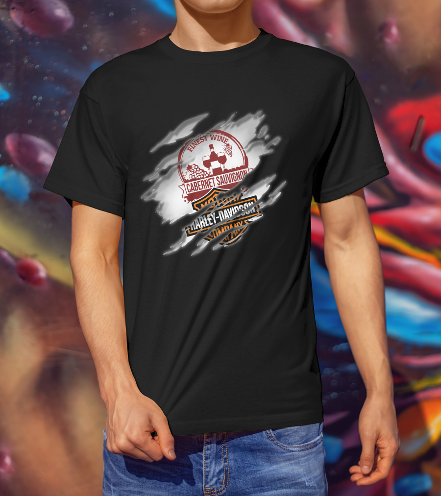 Finest Wine Cabernet Sauvignon Harley Davidson T-Shirt