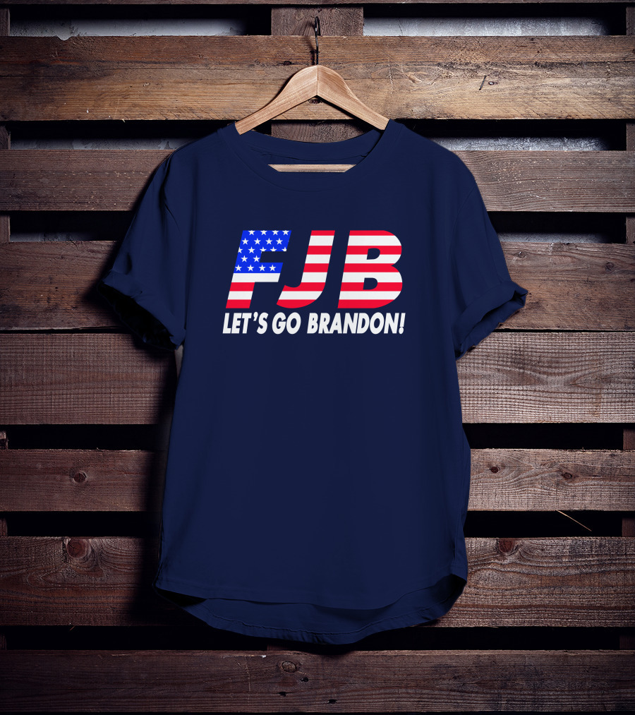 FJB Let's Go Brandon American Flag T-Shirt