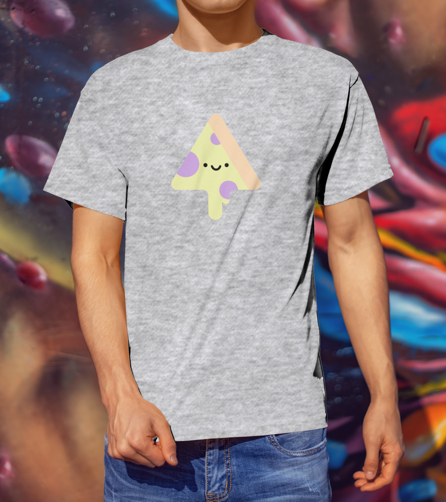 Joe Fabisevich Pizza Cute Smiley Slice Triangle T-Shirt