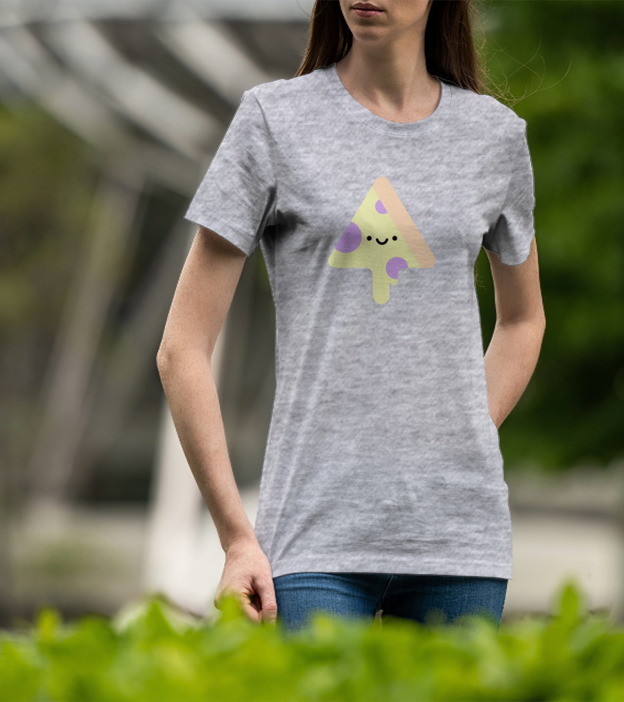 Joe Fabisevich Pizza Cute Smiley Slice Triangle T-Shirt