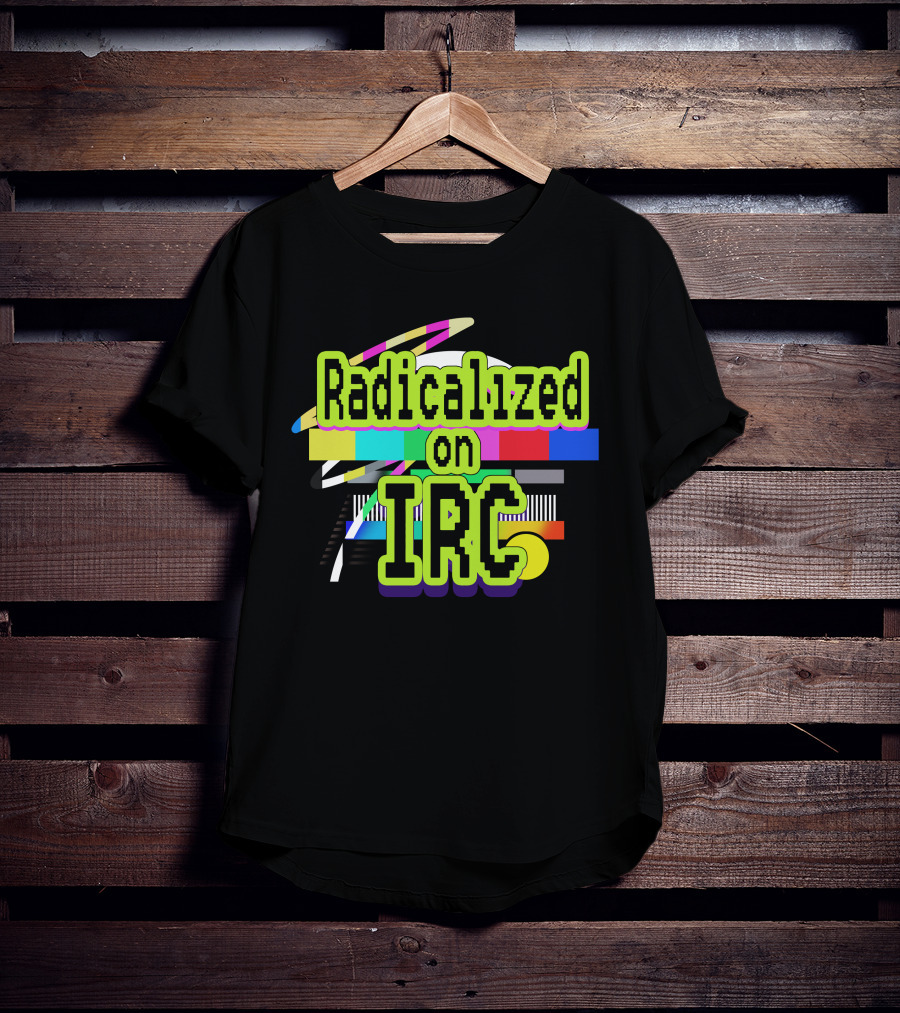Radicalized On IRC Bright Geometric Abstract T-Shirt