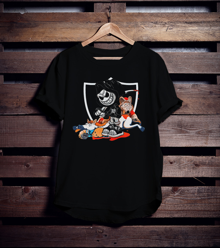 Raiders Versus Broncos And Chargers Showdown T-Shirt