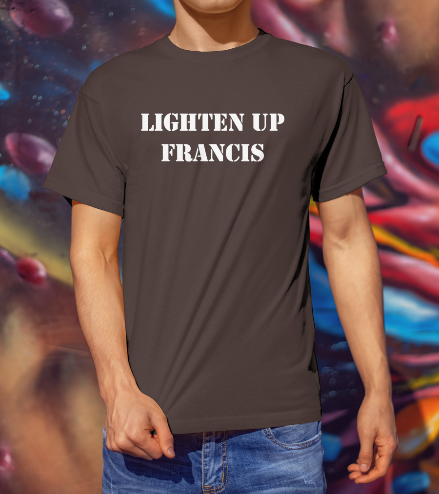 Super 70s Sports Lighten Up Francis Classic Retro Phrase T-Shirt