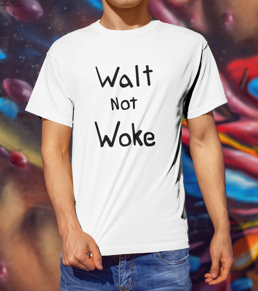 Dan Geffers Wearing Walt Not Woke At Disney T-Shirt