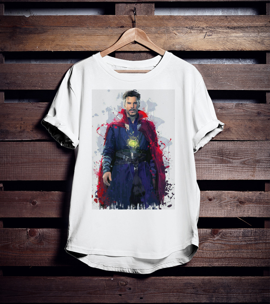 Doctor Strange Spellbinding Red Cloak And Magic Artistry T-Shirt