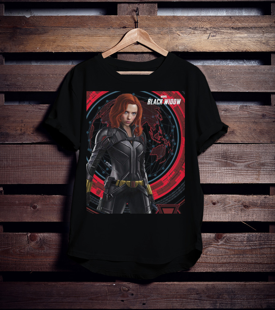 Marvel Black Widow Natasha Romanoff Avengers Iconic Suit T-Shirt