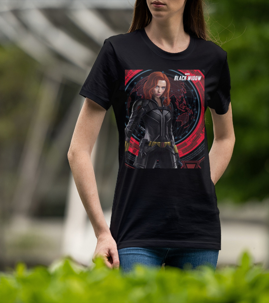Marvel Black Widow Natasha Romanoff Avengers Iconic Suit T-Shirt