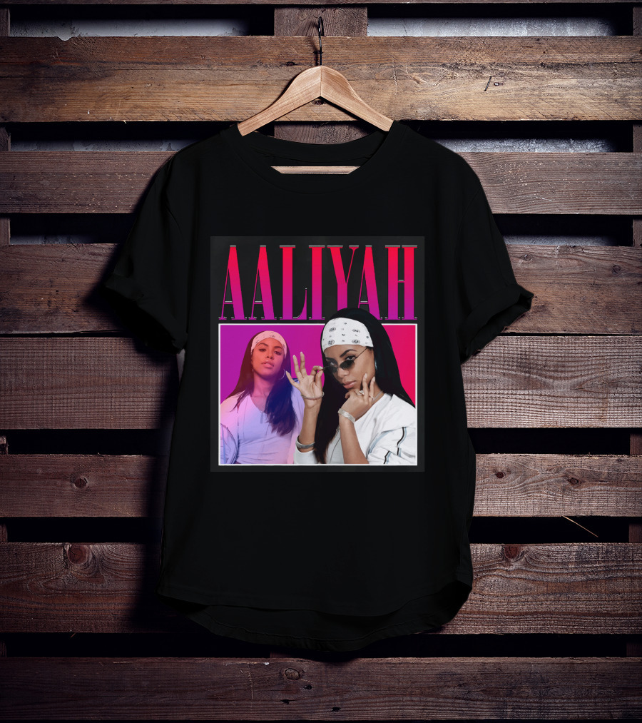 Aaliyah Pink And Red Gradient Bandana T-Shirt