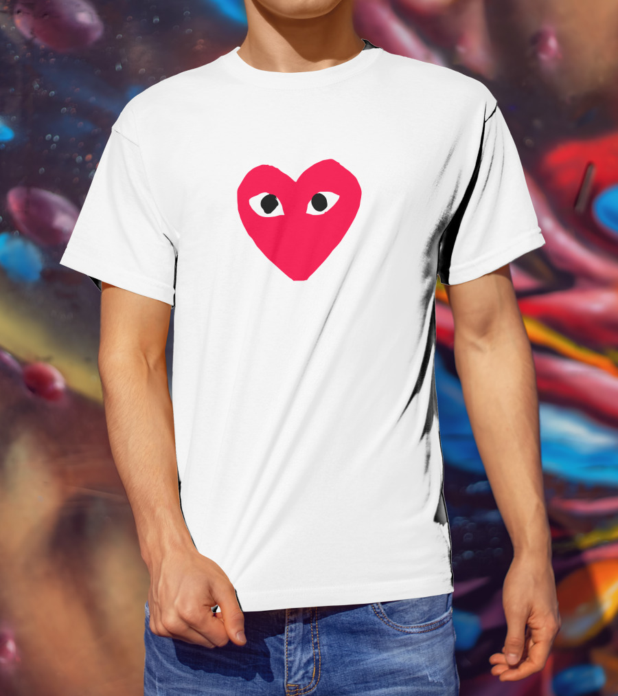 Comme Des Garçons Heart Eye Logo CDG T-Shirt