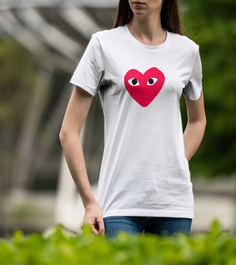 Comme Des Garçons Heart Eye Logo CDG T-Shirt