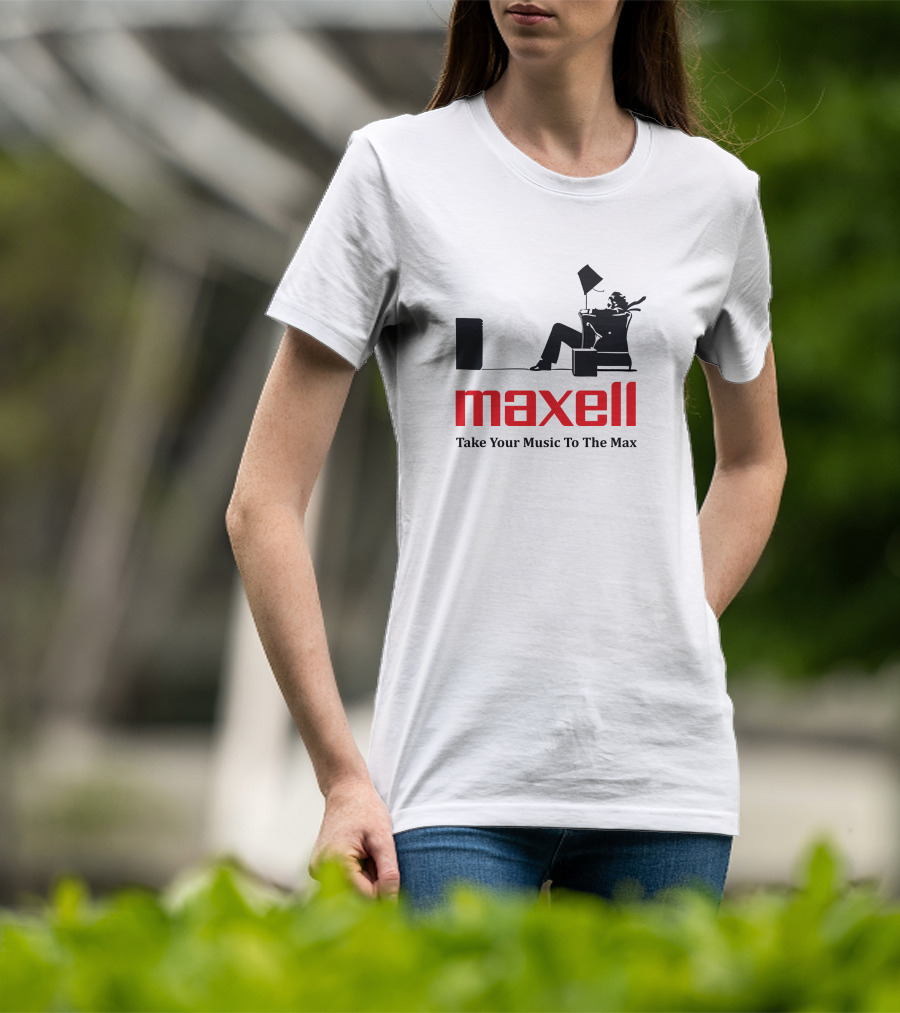 Maxell Take Your Music To The Max Journal Standard Drop Nostalgic T-Shirt
