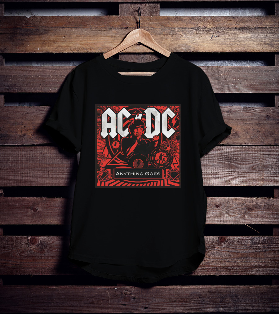 ACDC Anything Goes Star Red Lightning Bolt T-Shirt