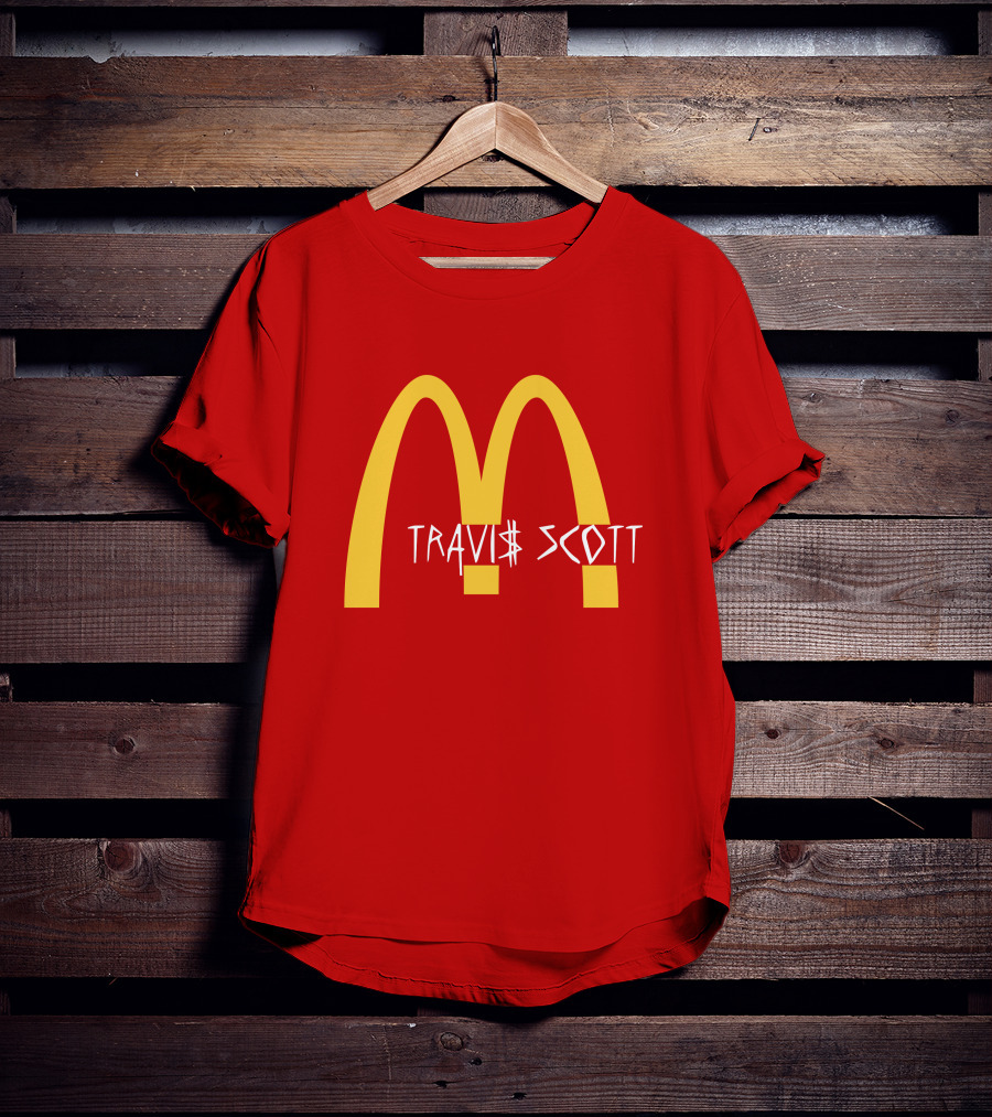 Travis Scott McDonald's Collaboration Golden Arches T-Shirt