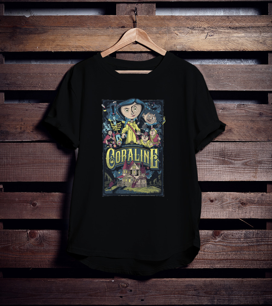 Coraline Characters And House T-Shirt