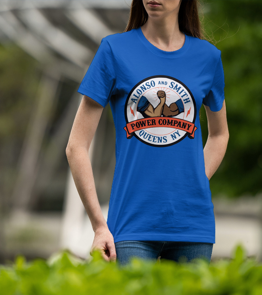 Alonso And Smith Power Company Queens NY Arm Wrestling T-Shirt